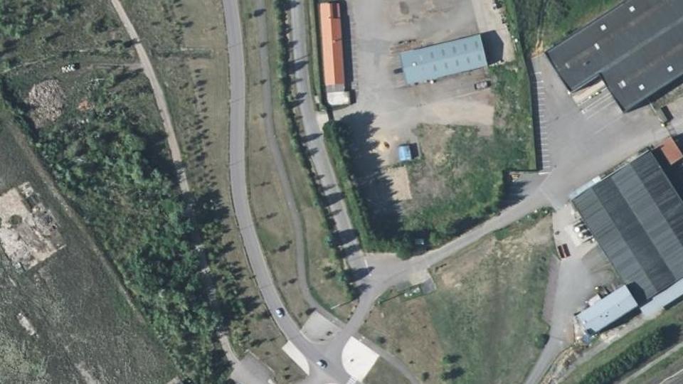 Vue aérienne du secteur de Api Padel, à Basse-Ham