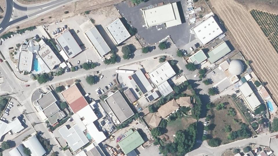 Vue aérienne du secteur de Padel Academy Cœur d'Hérault, à Saint-André-de-Sangonis