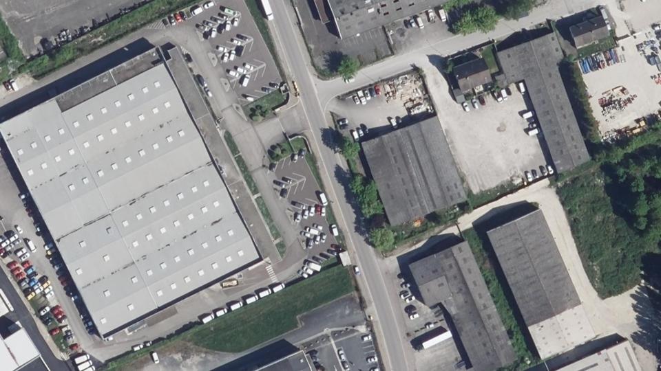 Vue aérienne du secteur de Padel3, à La Chapelle-Saint-Luc