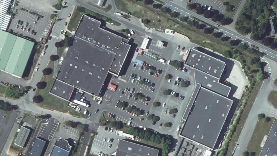 Vue aérienne du secteur de Tennis Club de Pacy-sur-Eure – Padel Abeille, à Pacy-sur-Eure