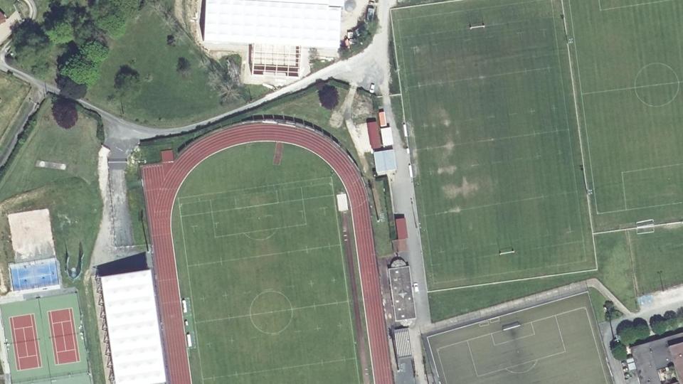 Vue aérienne du secteur de Tennis Club Trélissac, à Trélissac