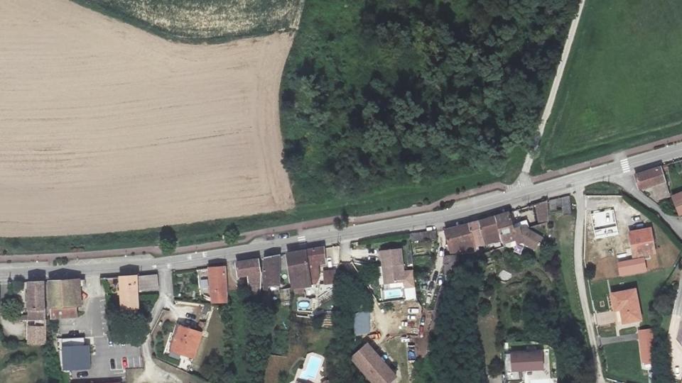 Vue aérienne du secteur de Tennis Padel Pont-Évêque, à Pont-Évêque