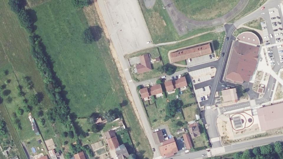 Vue aérienne du secteur de TPPC Pays des Abbayes, à Étival-Clairefontaine