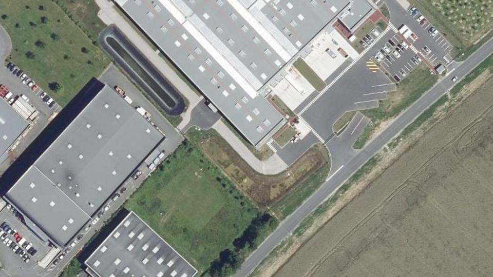 Vue aérienne du secteur de Verneuil Padel Club, à Verneuil-en-Halatte